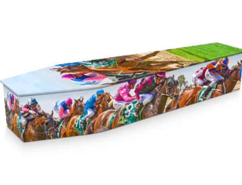 Thoroughbred Race Coffin