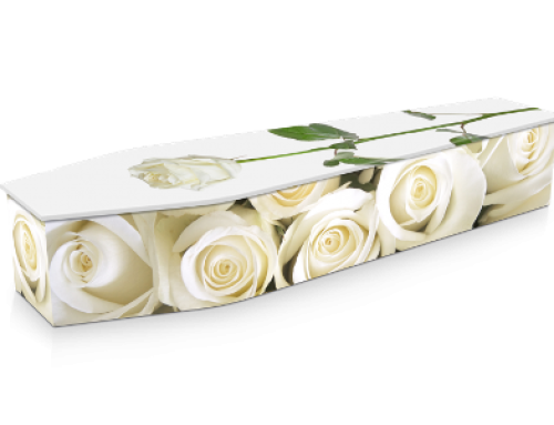 White Roses Coffin